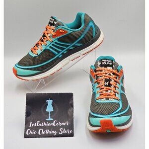 Pearl Izumi Women's Gray Teal Orange Mesh EM Road M2 v3 Running Shoes Sz 7 2652